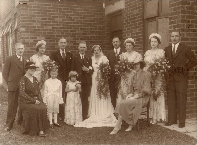 Harry England and Ethel Buxton's wedding
